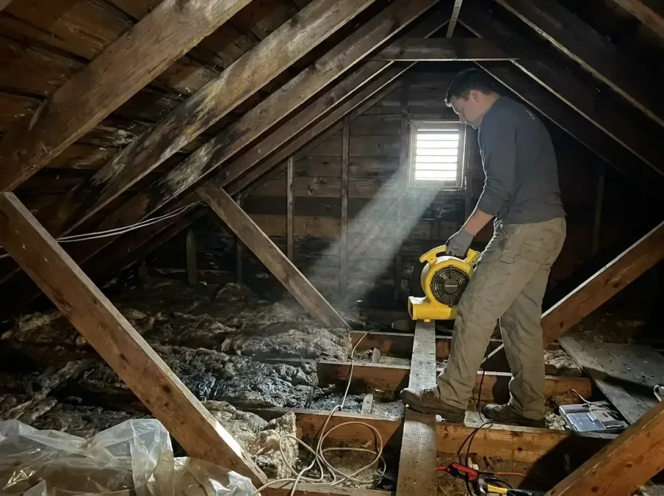 attic-water-damage-drying-proc-007 — frequently asked questions, Emergency Water Extraction & 24/7 Flood Response in New Ric…